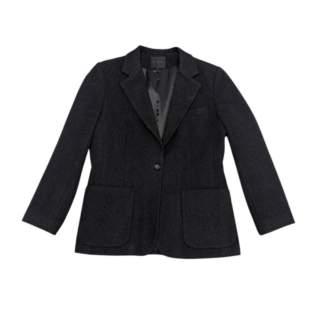 Vintage Bern and Mort Wool Cashmere Jacket Gray Womens 12 Coat Grey Preppy
